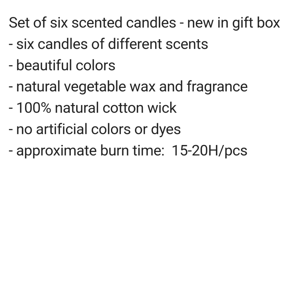 👀50% OFF🕯🎁 NWOT‼️ Duftkerzen brand 6 Candle Gift Set - Picture 10 of 14
